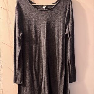 Gray Long Sleeve Dress